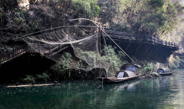 长江,长江三峡,有帆船,桨叉架船,渔夫,居住区,水平画幅,山,职权,旅行者