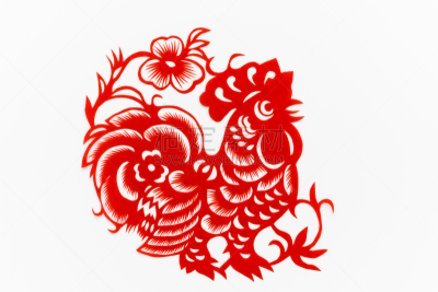 动物,鸡,传统,春节,纸,鸡年,切断