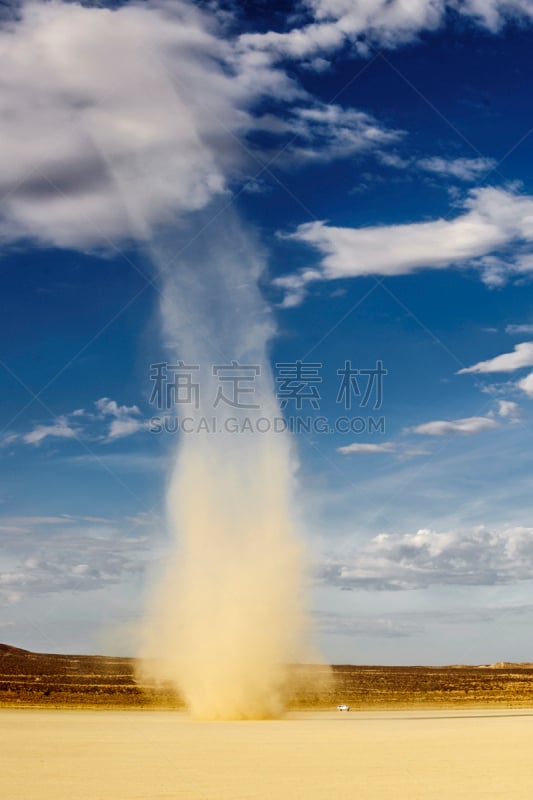 尘卷,艾尔米拉奇干湖,垂直画幅,天空,自然现象,风,无人,户外,干的,云景