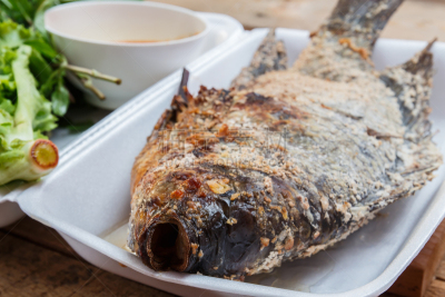 格子烤肉,蔬菜,罗非鱼,热,香旱芹菜,泰国,炊具,干花,餐具,营养成分标签