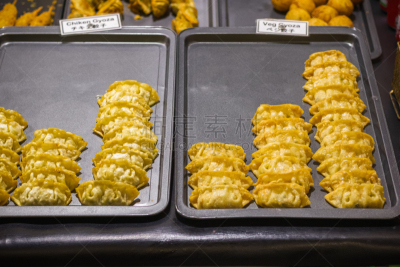 蔬菜,布里克巷,伦敦,市场,饺子,鸡肉,热,炸制食物,饮食产业,日本食品