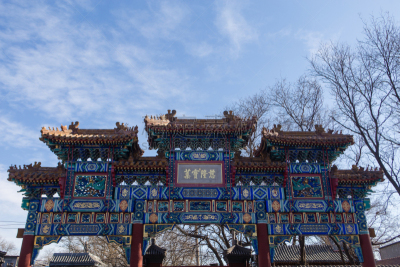 北京,雍和宫,进口标志,佛,多色的,蓝色,华丽的,远古的,著名景点,概念