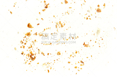 碎屑,白色背景,面包,分离着色,氮,部分,背景分离,上装,烹调