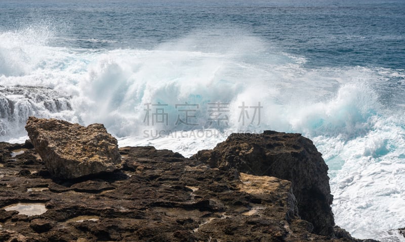 海岸线,波浪,岩石,瓦胡岛,冬天,波音达猎犬,太平洋岛屿,环境,自然神力,海浪