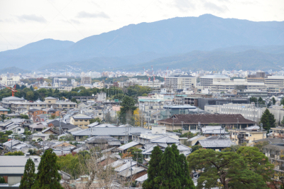 京都府,城市天际线,东山区,神殿,水平画幅,古老的,旅行者,户外,都市风景,现代