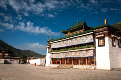 夏河,拉卜楞寺,世界遗产,东亚,户外,建筑,远古的,白昼,建筑外部