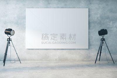 布告栏,混凝土,空白的,室内,空的,照明设备,边框,技术,模板,现代