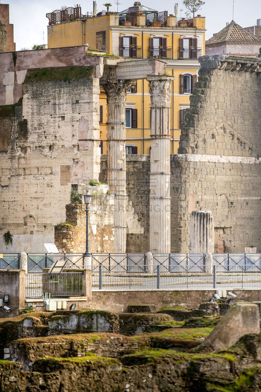 A view of the Trajan's Markets and Forum in Rome