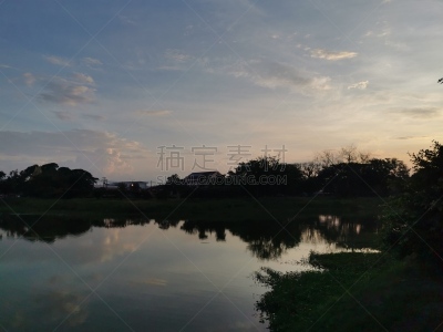 Ayutthaya​ view​ by​ Wat​ Mahathat​ during​sunset