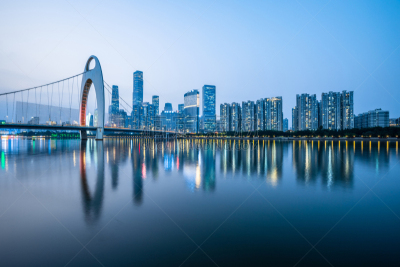 广州,夜晚,地形,商务,照明设备,交通,黄昏,现代,著名景点,河流