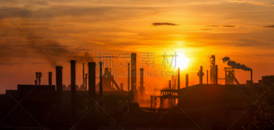 环境,全景,工业,地形,商务,波兰,温室气体,技术,黄昏,浓烟