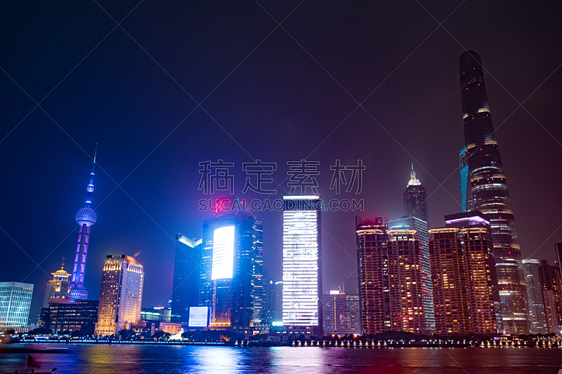 现代,都市风景,夜晚,上海,商务,曙暮光,黄昏,建筑业,著名景点,行人