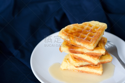 白色,盘子,华夫饼干,传统,华夫饼,热,暗色,蛋糕,烹调,午餐