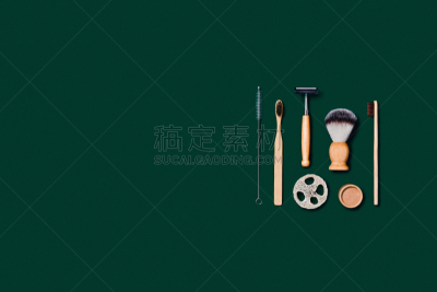 个人随身用品,零浪费,绿色背景,数字0,背景分离,塑胶,棉,简单,马克杯,木制