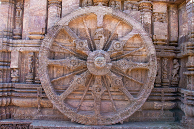 车轮,沙岩,战车,远古的,太阳,寺庙,雕刻物,黄昏,著名景点,废墟