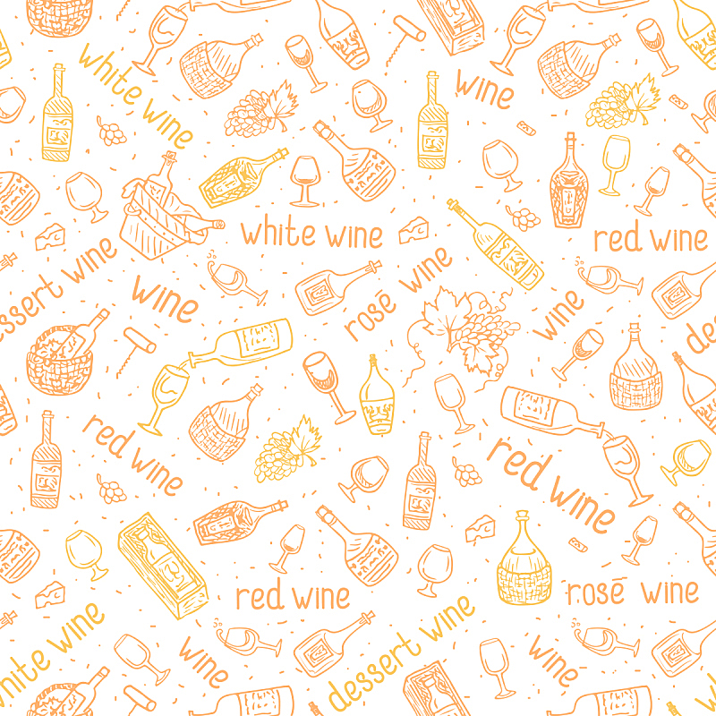 四方连续纹样,酒瓶,葡萄园,矢量,玻璃杯,葡萄酒,葡萄酒厂,乱画,式样,甜酒