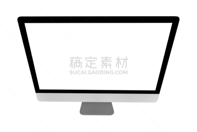 空的,计算机,白色背景,笔记本电脑,显示器,台式个人电脑,分离着色,轻蔑的,留白