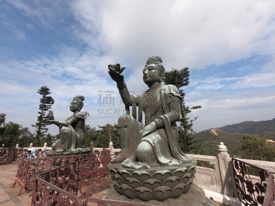 大屿山,佛,无人,九龙湾,九龙半岛,图像,水平画幅,城市,九龙,岛