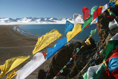 yamdrok yamtso,水,天空,灵性,水平画幅,无人,户外,湖,著名自然景观,高处