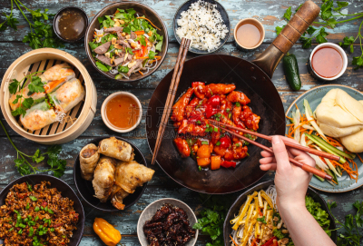 多样,中国食品,成年的,人体,手,女性,女人,概念,背景,饮食