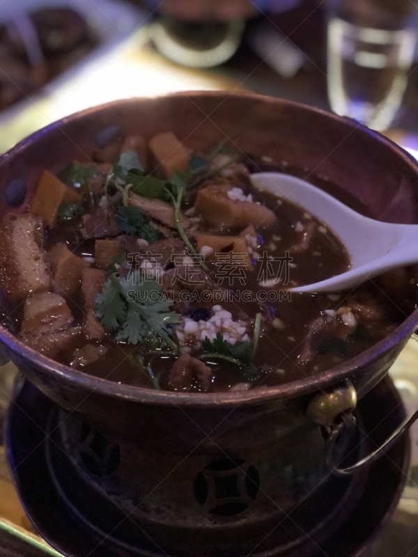 猪肉,肥胖,小的,波特派,格子烤肉,传统,蔬菜,牛排,热,清新
