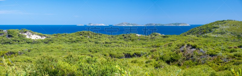 澳大利亚,海洋,威尔逊海角国家公园,海岸线,全景,远距离,植物群,宽的,原生态文化