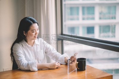 中国人,女性,平板电脑,亚洲,透明,平衡折角灯,门诊部,身体检查,健康生活方式,检查