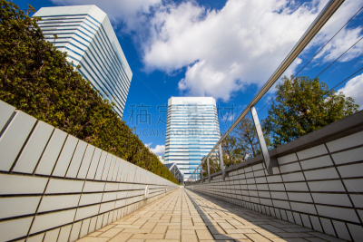 小路,建筑外部,狭窄的,商务,城市生活,安全,自由,直的,云,现代