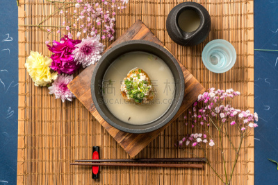 米,石头,日本,锅,热,华贵,日本食品,烧烤店,木制,樱花
