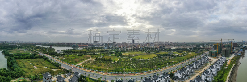 公园,湖,湿地,东莞,广东省,传统,草坪,环境,云,草