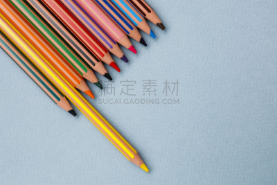铅笔,绘画插图,留白,艺术,水平画幅,无人,彩色铅笔,组物体,特写,光谱色