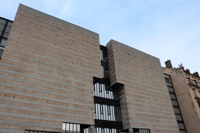 La bibliothèque et médiathèque nommée François Mitterrand à Villeurbanne - Vue extérieure - Ville de Villeurbanne - Département du Rhône - France