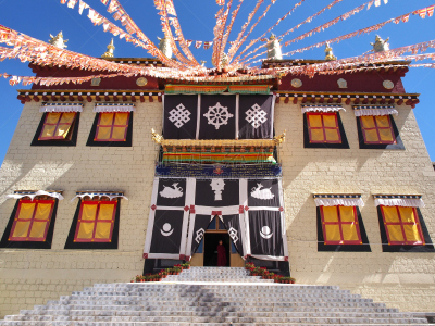 云南省,寺庙,香格里拉,松赞林寺,布达拉宫,自然,修道院,美,旅游目的地,水平画幅