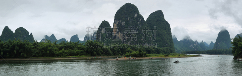 山,喀斯特,漓江,美,水平画幅,美人,户外,阳朔,非凡的,植物