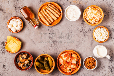 食品,益生菌,韩国食物,盐渍食品,传统,蔬菜,奶制品,韩国泡菜,醋,日本食品