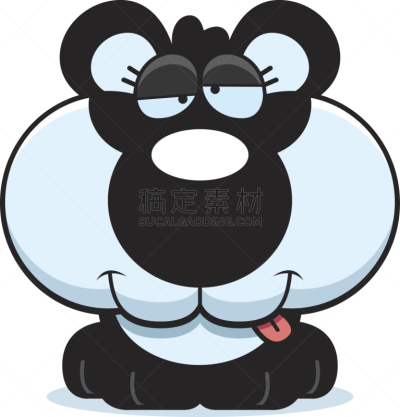 幼兽,熊猫,卡通,高飞,小熊,粗心的,动物舌头,喝醉的,图像,动物嘴