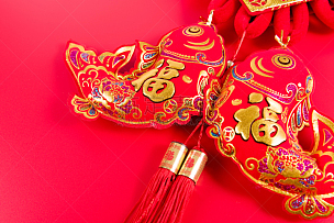 中国结,红色背景,可爱的,传统,春节,美术工艺,中国灯笼,简单,传统节日,中国