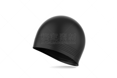 绘画插图,空白的,三维图形,游泳帽,轻蔑的