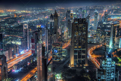 夜晚,城市,迪拜,天空,清真寺,都市风景,现代,建筑业,海滩,阿拉伯
