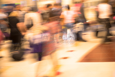 运动模糊,大量人群,迪拜,人,阿拉伯联合酋长国,阿联酋航空公司,京都市,留白,高视角,旅行者