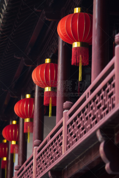 上海,豫园,纸灯笼,红色,垂直画幅,旅游目的地,景观设计,建筑,无人,户外