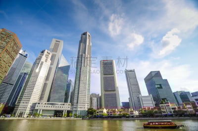 新加坡市,都市风景,城市生活,全景,滨海湾公园,滨海湾金沙酒店,新加坡河,滨海湾 ,水平画幅,新加坡