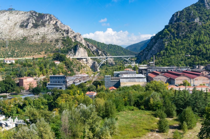 山,城镇,地形,建筑结构,天空,公园,水平画幅,高视角,云,无人