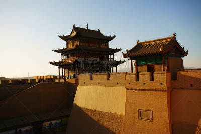了望塔,丝绸之路,甘肃省,明朝风格,国内著名景点,边界,大门,世界遗产,建筑物门,过去