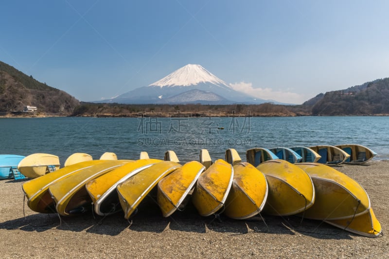 山,富士山,水,天空,美,水平画幅,云,雪,无人,火山地形