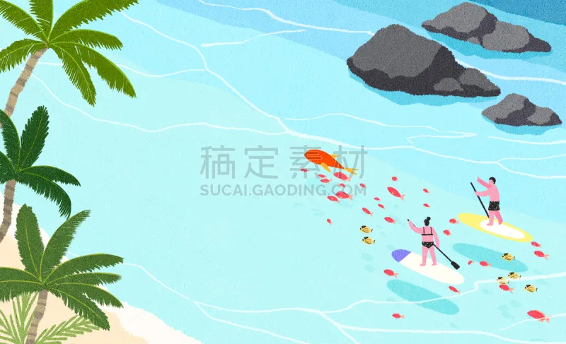 背景 夏天 地形 海滩 插图画法 风景 棕榈树 绘画插图 人 度假图片素材下载 稿定素材 背景 夏天 地形 海滩 插图画法 风景 棕榈树 绘画插图 人 度假图片素材下载 稿定素材