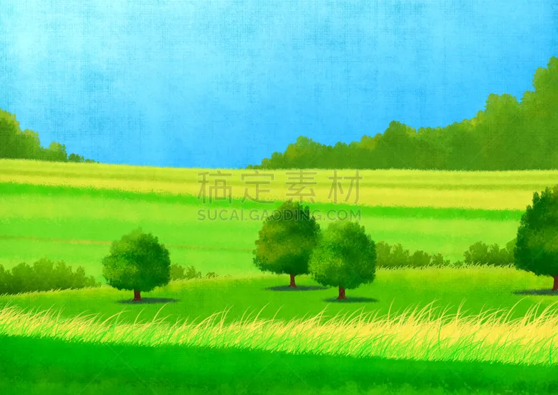 自然 背景 插图画法 绘画插图 草 春天 草原 植物 风景 树图片素材下载 稿定素材 自然 背景 插图画法 绘画插图 草 春天 草原 植物 风景 树图片素材下载 稿定素材