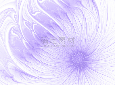 白色背景,紫色,雏菊,抽象,分形,淡雅,紫外线灯,迷幻色,超现实主义的,水彩画颜料