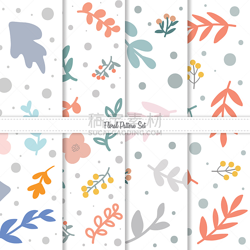 Seamless Floral Pattern or Texture with Doodle Style, Spring and Summer Theme Background