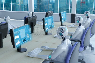 三维图形,办公室,自动的,增强现实,显示器,商务,经理,计算机,一致,技术